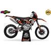 GRAFICA COMPLETA MOTO GAS GAS NERO ARANCIO 125 250 450 500 300 CROSS ENDURO