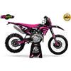 GRAFICA COMPLETA MOTO GAS GAS NERO MAGENTA 125 250 450 500 300 ENDURO CROSS