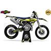 GRAFICA COMPLETA MOTO GAS GAS NERO GIALLO 125 250 450 500 300 ENDURO CROSS
