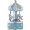 Bagutta Giostra Carillon Musicale con Luci e Cavalli, Cupola a Spicchi Azzurra 9