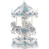 Bagutta Giostra Musicale Carosello con Cavalli, Fiocchi e Volute Azzurra 13x22 c