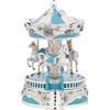 Bagutta Giostra Musicale con Cavalli e Scalinata Azzurra 10x20 cm