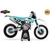 GRAFICA COMPLETA MOTO GAS GAS BIANCO AQUA 125 250 450 500 300 CROSS ENDURO