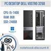 Dell Vostro 3268 Pc Desktop SFF Cpu i5-7400 Ram 8Gb SSD 240Gb Win11Pro