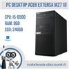 Acer Extensa M2710 Pc Desktop Cpu i5-6500 Ram 8Gb SSD 240Gb Win11Pro