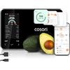 COSORI Bilancia digitale intelligente da cucina con calcolatrice nutrizionale, informazioni nutrizionali su schermo, app gratuita per il monitoraggio delle calorie e delle macro, scansione AI
