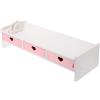 LIFKOME Supporto per computer portatile, 1 supporto piatto, utile scaffale da scrivania, monitor per computer portatile, supporto riser, robusto con cassetti in PVC, supporto per monitor con cassetto