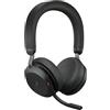 Jabra Evolve2 75 Cuffie Wireless con Microfono, USB-A Dongle, Nero | 8-Microphone Technology, Dual Foam Stereo Headphones, Ottimizzato per Microsoft Teams