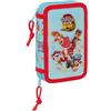 safta PAW PATROL DINO RESCUE - Astuccio scuola per bambini, con 29 utensili inclusi, ideale per bambini dai 5 ai 14 anni, comodo e versatile, qualità e resistenza, 12,5 x 4 x 19,5 cm