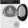 Beko BMEPT481SBI_IT 8kg, Classe C, Display digitale, funzione a vapore SteamCure™, colore Bianco, oblò Nero