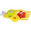 Playgro Giocattolo da bagno 3 amici con rete portaoggetti, impermeabile, senza sporco