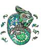 Eco-Wood-Art Puzzle in legno colorato - Camaleonte 28 x 37,1 cm