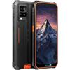 Blackview Smartphone Blackview Bv4800 Pro, 4G, 12GB RAM (4GB + 8GB espandibili fino a 2TB), 128GB, Dual SIM, 4 core, 6.56'' HD+, Android 14, 5180mAh, Impronta digitale/riconoscimento facciale/NFC, Arancione