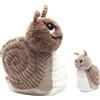 GlobeTrotoys Les Ptipotos Speedou, la lumaca, peluche - marrone