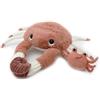 Les Deglingos Les Déglingos Peluche Ptipotos-granchio madre bambino terracotta