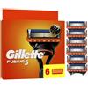 Gillette Testine di rasoio Gillette Fusion5 per uomo, confezione da 8 pezzi, prodotto originale, testine con lubrificante