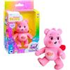 Care Bears - Gli orsetti del cuore, 1 Personaggio da collezione, 10 cm, modello rosa - Love-a-lot Bear, per bambini dai 4 anni