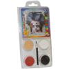 Eulenspiegel - Set di Trucco a Tema Piccolo Zombie, 4 Colori | Pennelli e istruzioni, colori per trucco per circa 40 maschere, per Carnevale e feste a tema
