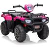 IDEALHOUSE Quad elettrico per bambini da 12 V, con doppio motore e LED | ATV per bambini con 2 motori da 30 W, avanti/indietro, 2 modalità di guida, musica, USB e faro LED a partire dai 3 anni