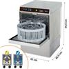 Lavabicchieri Professionale Elettronica Con Display Cesto Tondo Diametro 36 Con Pompa Di Scarico Dosatori Detergente e Brillantante Installati