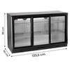 Vetrinetta Frigo da Banco/Retrobanco per Bibite, 302 L, +1°C/+10°C, Porte Scorrevoli, H 86 cm, Classe B