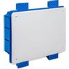 Electraline 60392 Scatola cassetta di derivazione da incasso per cartongesso IP40 (198X153X70mm) con coperchio e viti