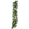Flair Flower Ghirlanda natalizia a LED, 130 cm, con decorazione dorata, timer, ghirlanda | Decorazione per feste con fiocchi, sfere e luce calda per porta, scale, camino e suggestiva decorazione dell'Avvento
