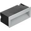 EGLO Faretto da incasso esterno Zimba Pro | Lampada da incasso da parete, luce per scale, in alluminio argentato, vetro satinato in bianco caldo, IP65