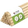 MCE-Commerce Bastoncini di legno rotondi, naturali, diametro 8 mm, lunghezza 40 cm, 20 pezzi, per fai da te, modellismo, fai da te