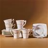 Karaca Set di Tazzine da Caffè Autumn 12 Pezzi per 6 Persone Porcellana Servizio di Tazze da Espresso e Piattini Ideale per Caffè Turco Moka Espresso