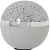 DRW Set di 3 Palline in Ceramica Bianca e Argento, 11 cm