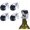 TAPPO PER SPUMANTE 4 PEZZI TAPPI BOTTIGLIE VINO ACCIAIO INOSSIDABILE ROSELEE