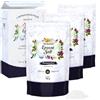 Nortembio Sale di Epsom 3 x 180 g - Sali da bagno, relax e recupero muscolare - Sali Epsom piedi - Pelle sensibile, esfoliante - 100% Naturale + eBook 0