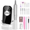 Urbuti Lima elettrica per unghie da 45000 giri/min, fresa per unghie in gel con display digitale, fresa professionale per salone e casa, set per manicure e pedicure per cuticole, Shellac, gel acrilico