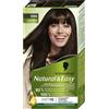 Schwarzkopf - Natural & Easy - Colorazione permanente naturale per capelli - Olio d'oliva ed estratto di lavanda - 92% di ingredienti di origine naturale - Castano scuro 580, 1 unità (confezione da 1)