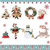 TSLBW 8 Pezzi Spilla di Natale Spilla di Cristallo di Strass Elegant Rose Natale Spilla Pin gioiello da Donna Animato Carino Spilla Ornaments Regali