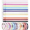 PH PandaHall 26pz Bracciali con Fascia 13 Colori 22 cm Bracciali in Cordoncino Similpelle Regolabili Bracciale per la Creazione di Gioielli Fai Da Te, Larghezza 8 mm