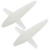 SOLUSTRE Esche da Traina 2 Pezzi Bird Teaser Forma di Aeroplano Bianco in PP per Tonno e Sgombro, Traina Offshore e Pesca in Barca in Superficie