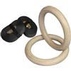 Generic Anelli da allenamento con cinghie, anelli da palestra per uomo | Anelli | Anelli fitness - Attrezzatura da ginnastica robusta Anelli da allenamento per pull-up Ginnastica Aerobica