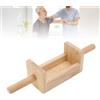 Majatou Balance Board in Legno, Attrezzo per la Forza Posturale in Legno | Robusto Legno di Faggio, Migliora la Coordinazione e la flessibilità, Portatile, Impugnatura Strutturata, per Palestra a