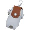SOLUSTRE Golfs Tee Bag Golfs Ball Pouch Sacca per Palline da Golf in PU Marrone con Bottone per Cintura