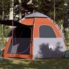 GFRMPORM Tenda da campeggio impermeabile per 4 persone, colore verde, con sistema di sgancio rapido, in poliestere con rivestimento in PU, include pali lunghi per tettuccio parasole, picchetti e tiranti