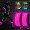 GAOUTO Braccialetto a LED ricaricabile, 2 pezzi, con USB, catarifrangenti, jogging, luce di sicurezza per bambini, per corsa, jogging, ciclismo, escursionismo, corsa, sport all'aria aperta