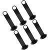 WATIIFUFU Porta Coni da Calcio, Confezione da 6, PP Nero, Stabili E Portatili, Accessori per Allenamento di Calcio, Supporti per Coni A Disco