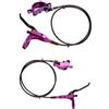 Garvee Frenata potente e affidabile - Set freni a luce discoteca idraulici 4 pistoni - Anteriore e posteriore - Kit completo in lega di alluminio - Compatibile con bicicletta da montagna, e-bike, marchio di