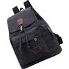 Sosoport Zaino Scolastico in Tela Capiente Maniglia e Spallacci | Ufficio e Viaggio, Colore Nero, Spallacci Regolabili e Comodi, Stile Casual e Pratico