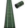 Rainmae Tappetino da golf per interni, larghezza 30 cm, lunghezza 280 cm, tappetino da golf per simulare con allineamento pista e allenamento putter