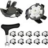 Generic Tacchetti per scarpe da golf, punte per scarpe da golf, scarpe da 12 pezzi | Tacchetti da golf | Tacchetti da golf portatili a torsione rapida Comodi tappi per allenatori di golf sui campi da golf