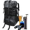 Generic Zaino da trekking Attrezzatura idratante impermeabile 60 litri | Zaino da trekking per viaggi, scuola, campeggio, zaino in spalla sport all'aria aperta fitness ciclismo