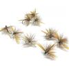 Mosche Artificiali Massimo Clini Panama Dry Fly - 5 mosche secche da pesca a mosca montate a mano su amo, Misura amo a scelta, per trota e temolo, Made in Italy